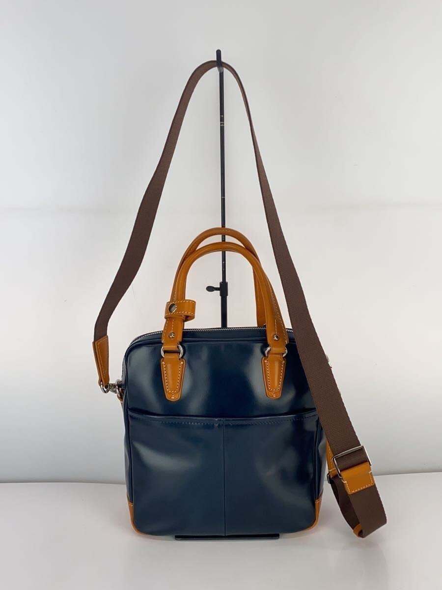 Kiefer neu CIAO Ciao 2-Way Mini Brief Shoulder Bag Leather NVY 3