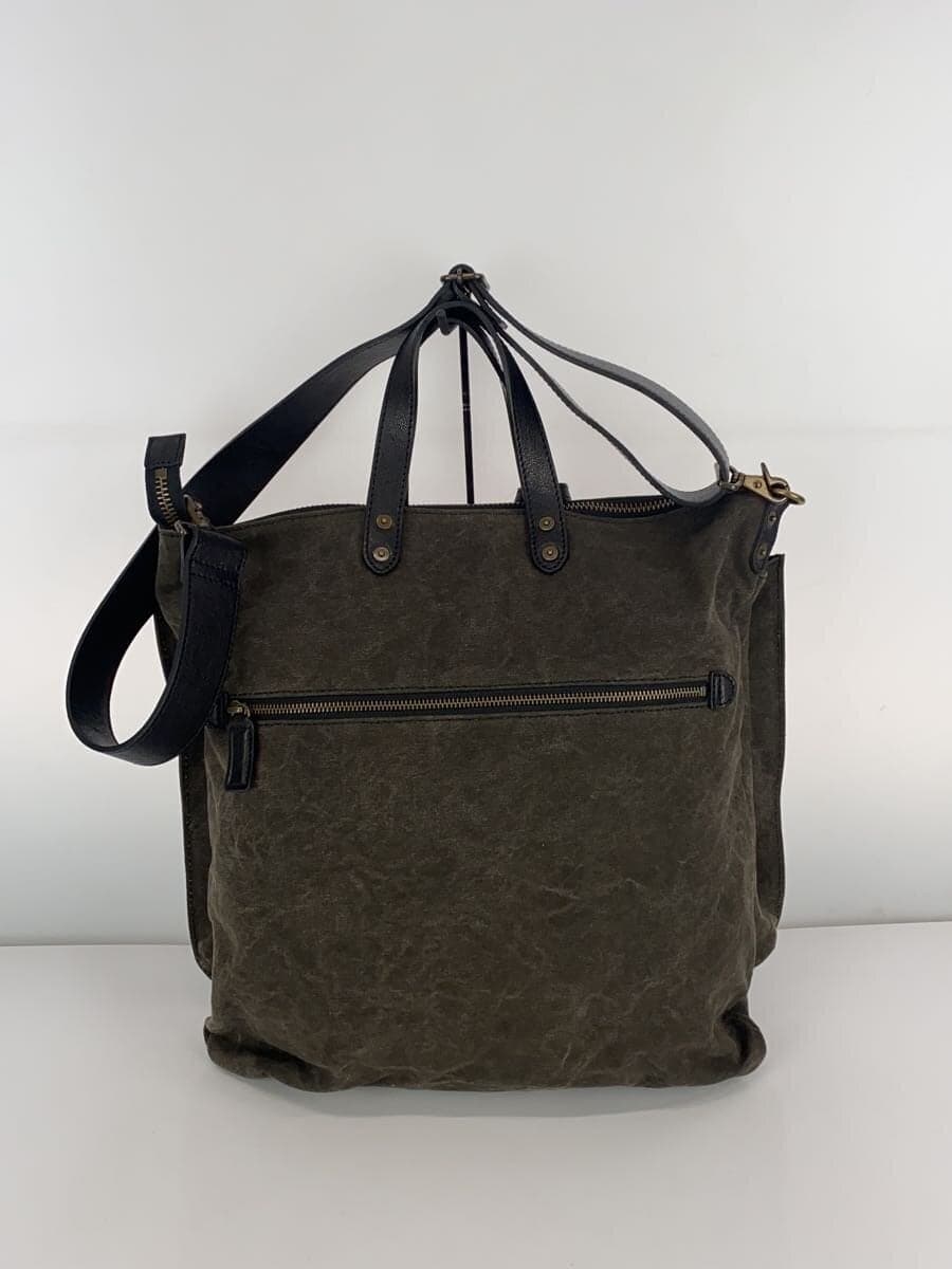 beau dessin Tannin Washer 2-Way Tote Bag Shoulder Bag Leather BLK TW2922 3