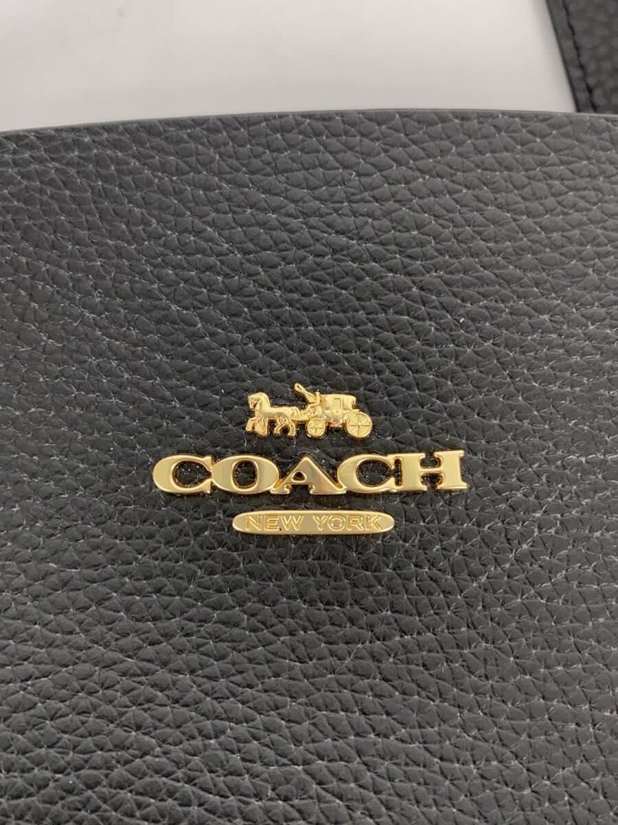 COACH Tote Bag Leather BLK F2378-1671 5