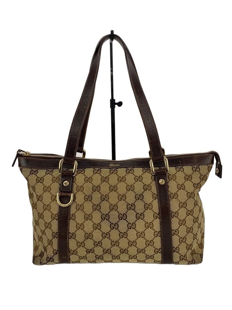 GUCCI Tote Bag_GG Canvas Canvas BRW Allover Pattern 141470 F4DYG 9643