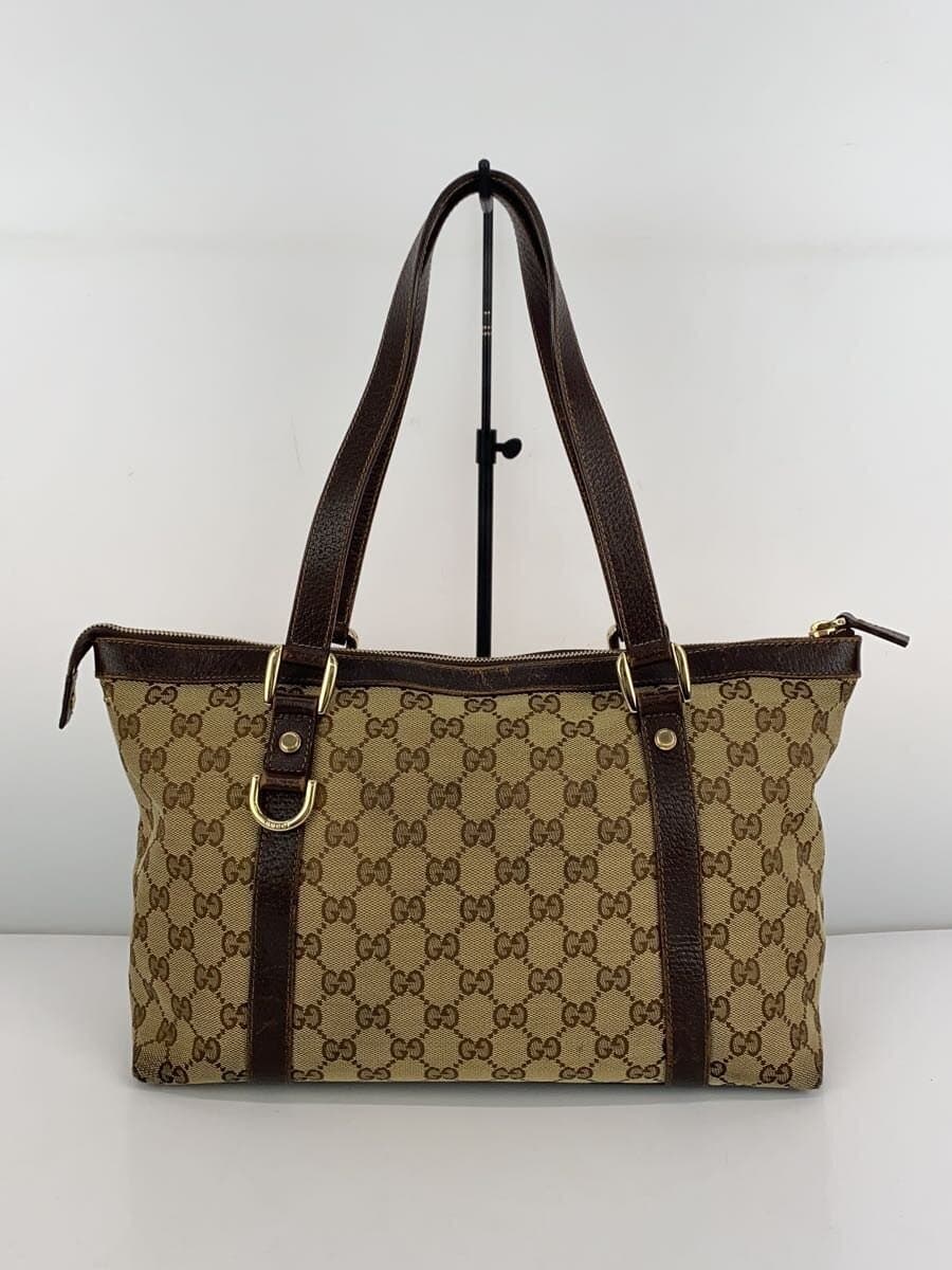 GUCCI Tote Bag_GG Canvas Canvas BRW Allover Pattern 141470 F4DYG 9643 3