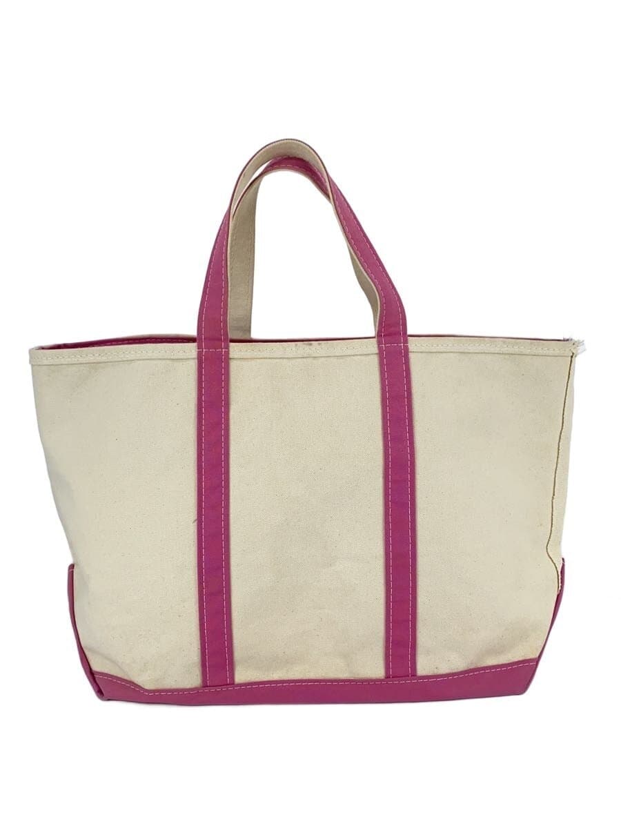 L.L.Bean BOAT AND TOTE Made in USA Extra Large Tote Bag Canvas PNK