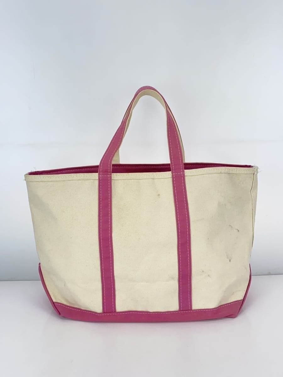 L.L.Bean BOAT AND TOTE Made in USA Extra Large Tote Bag Canvas PNK 3