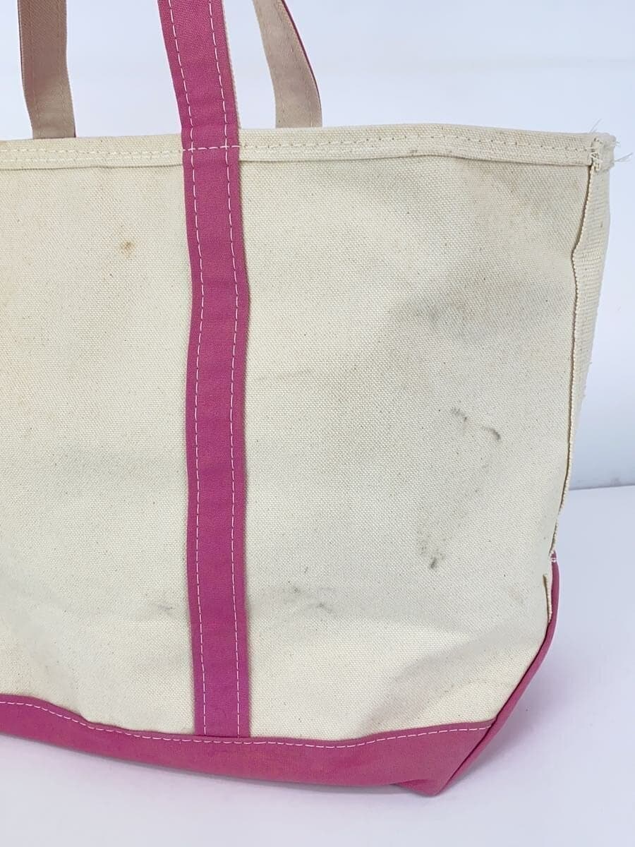 L.L.Bean BOAT AND TOTE Made in USA Extra Large Tote Bag Canvas PNK 8