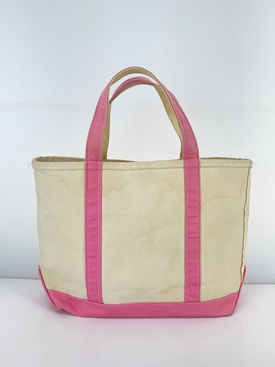 L.L.Bean BOAT AND TOTE Made in USA Large Tote Bag Canvas PNK 3