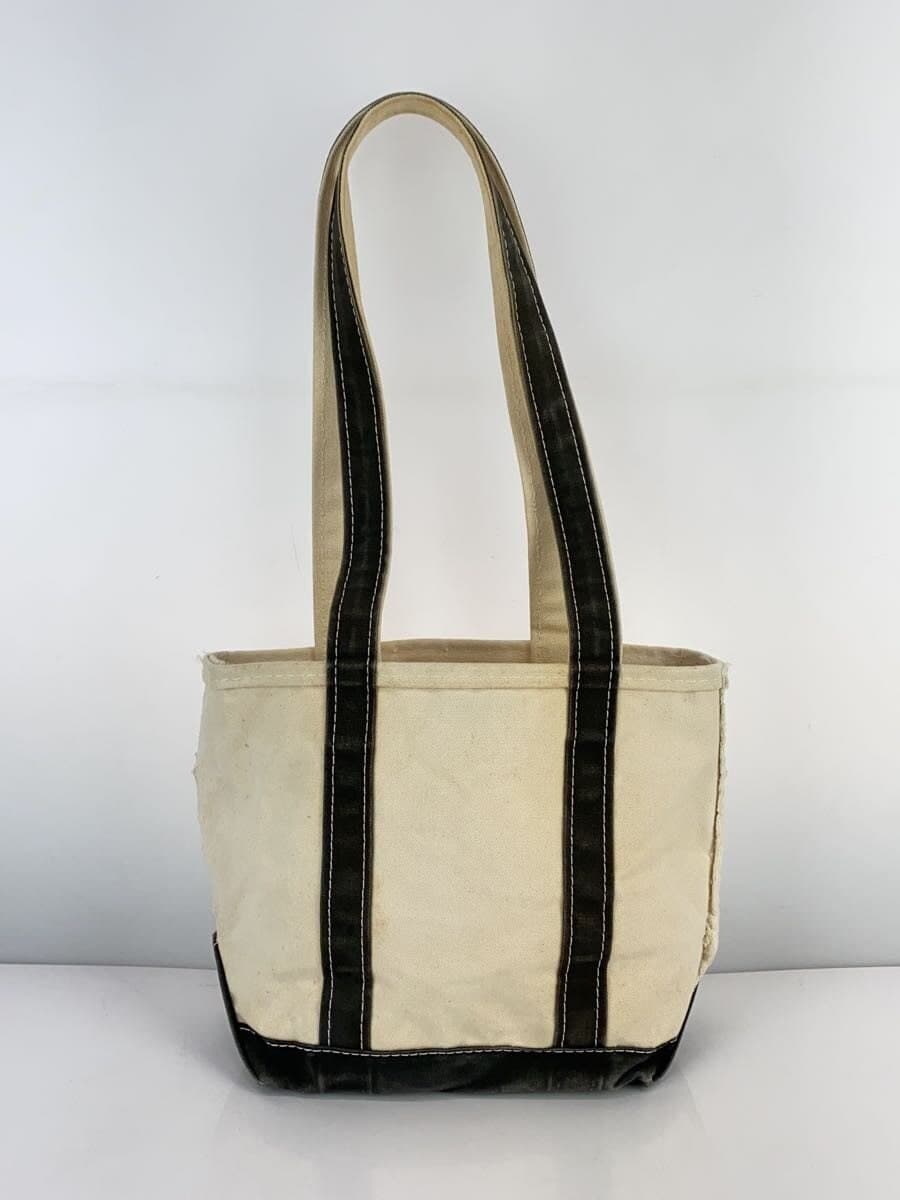 L.L.Bean 80s BOAT AND TOTE Long Handle Tote Bag Canvas BLK 3