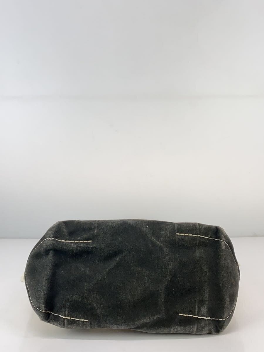 L.L.Bean 80s BOAT AND TOTE Long Handle Tote Bag Canvas BLK 4