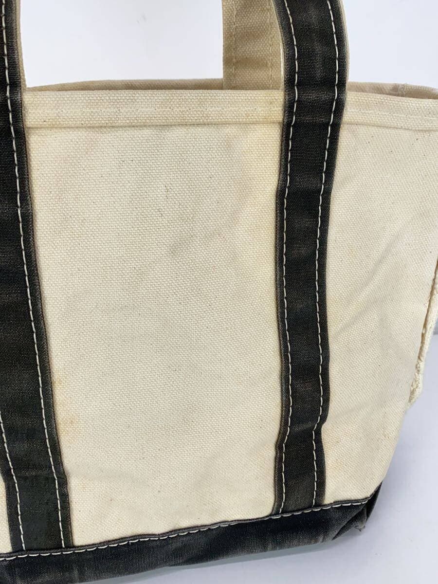L.L.Bean 80s BOAT AND TOTE Long Handle Tote Bag Canvas BLK 9
