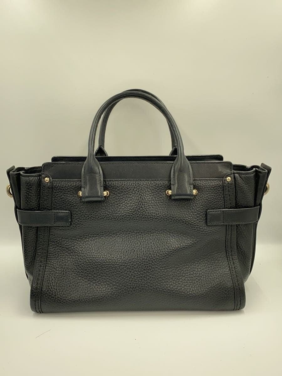 COACH shoulder bag leather BLK Swagger 27 3
