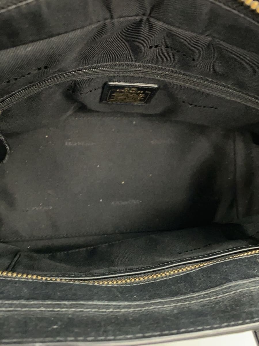 COACH shoulder bag leather BLK Swagger 27 6