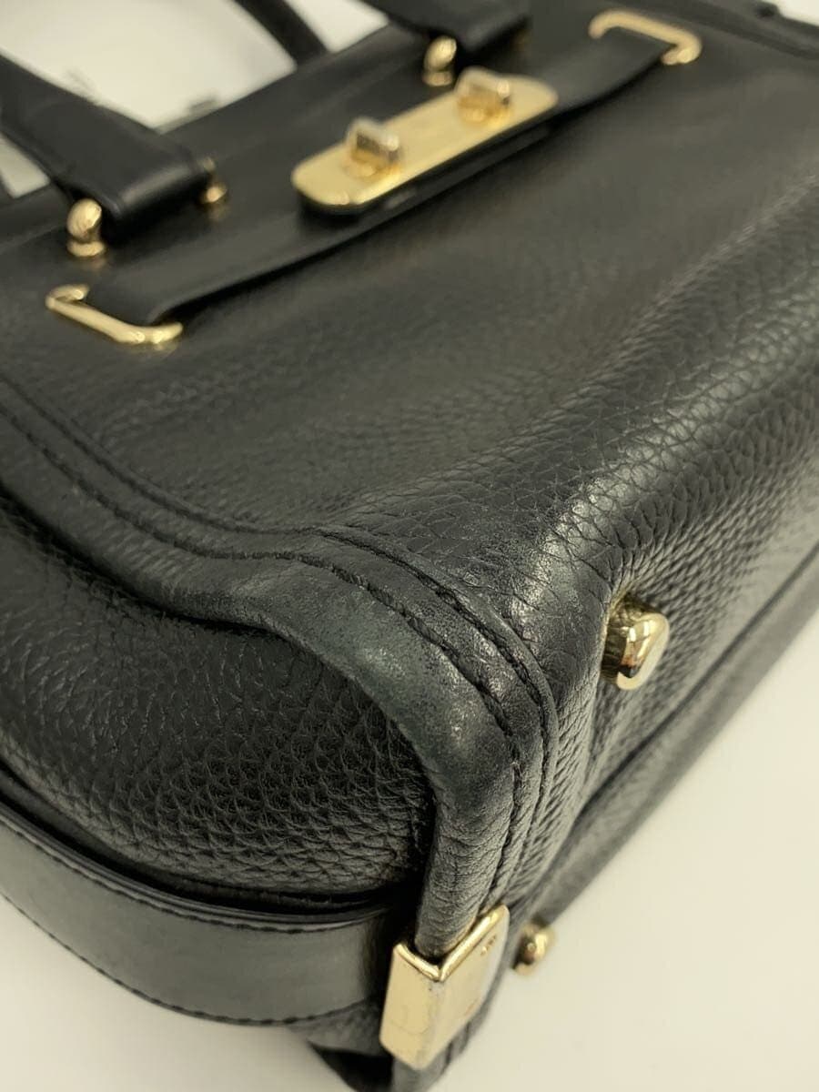 COACH shoulder bag leather BLK Swagger 27 8