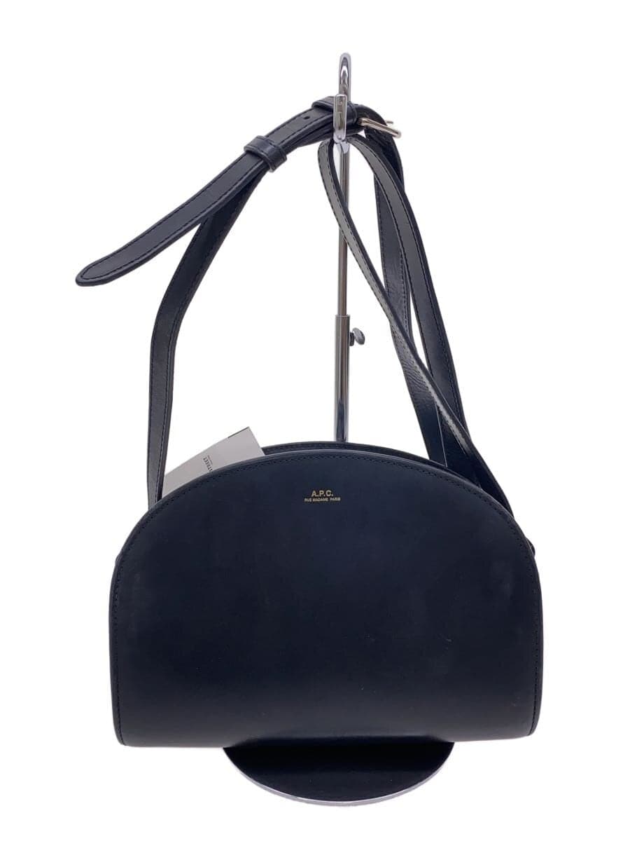 A.P.C. Shoulder Bag Leather Navy