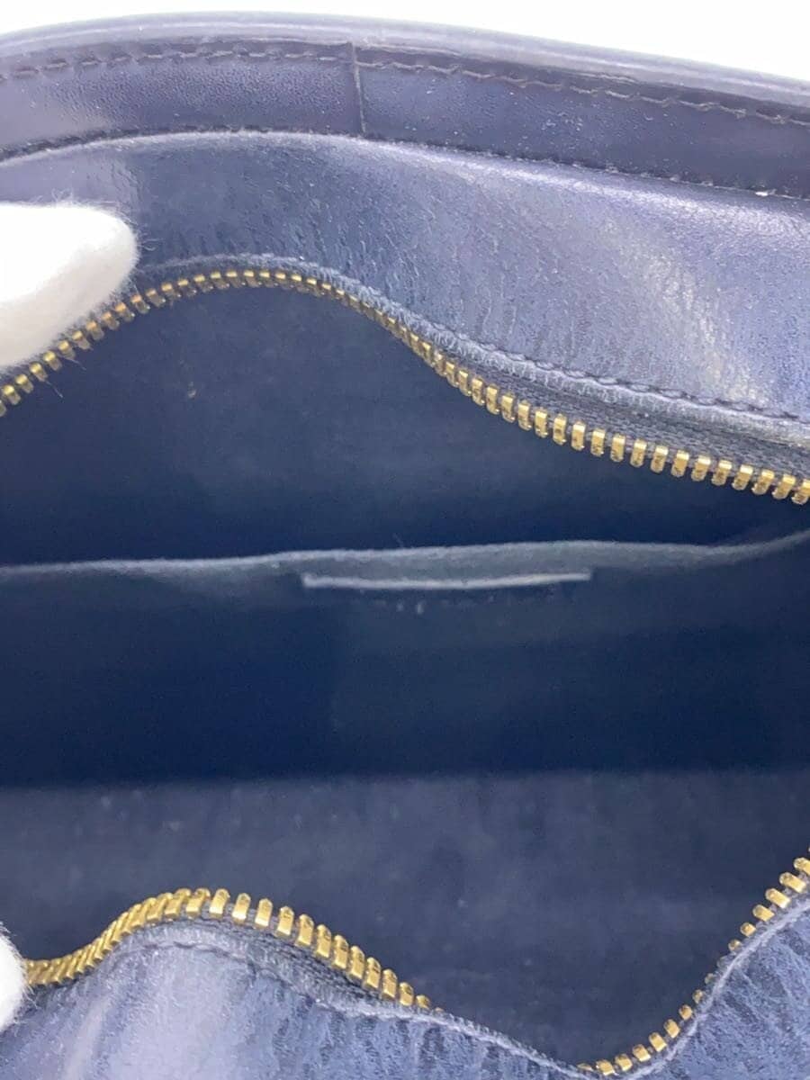 A.P.C. Shoulder Bag Leather Navy 6