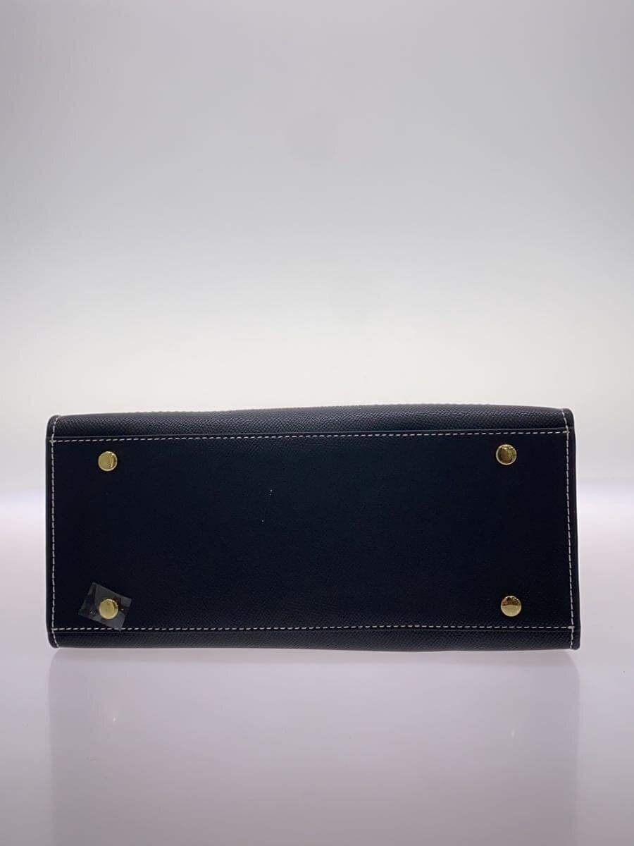 Samantha Thavasa Tote Bag Leather Black 2-Way 4