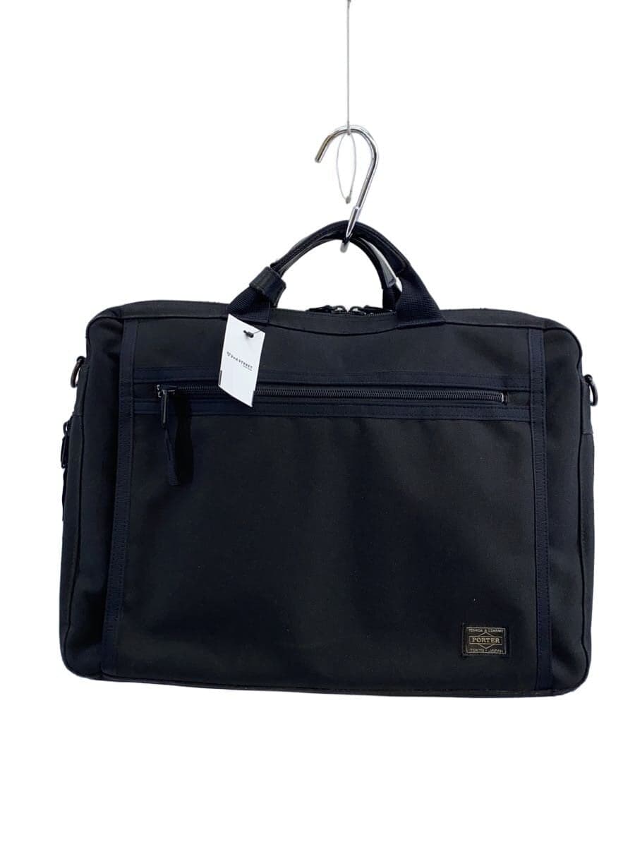 PORTER briefcase canvas BLK plain