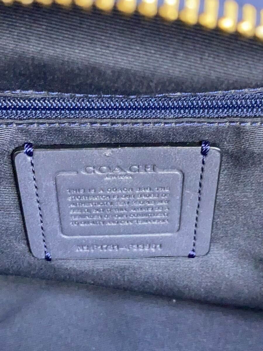 COACH Tote Bag _ All Leather Leather BLU F33961 5