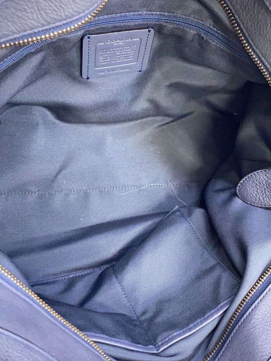 COACH Tote Bag _ All Leather Leather BLU F33961 6