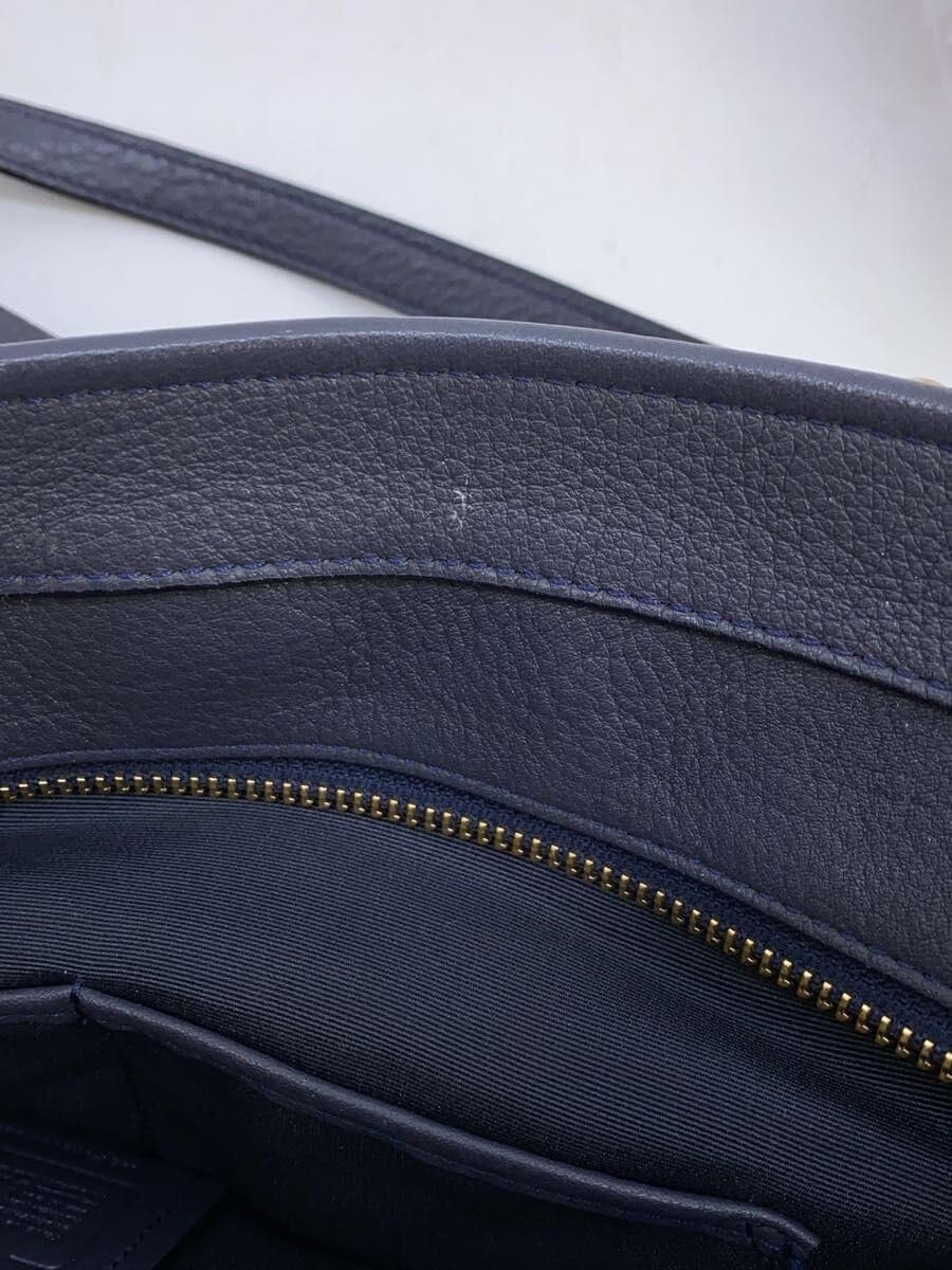 COACH Tote Bag _ All Leather Leather BLU F33961 7