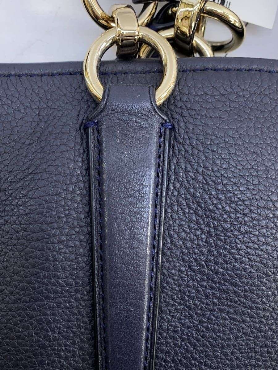 COACH Tote Bag _ All Leather Leather BLU F33961 9