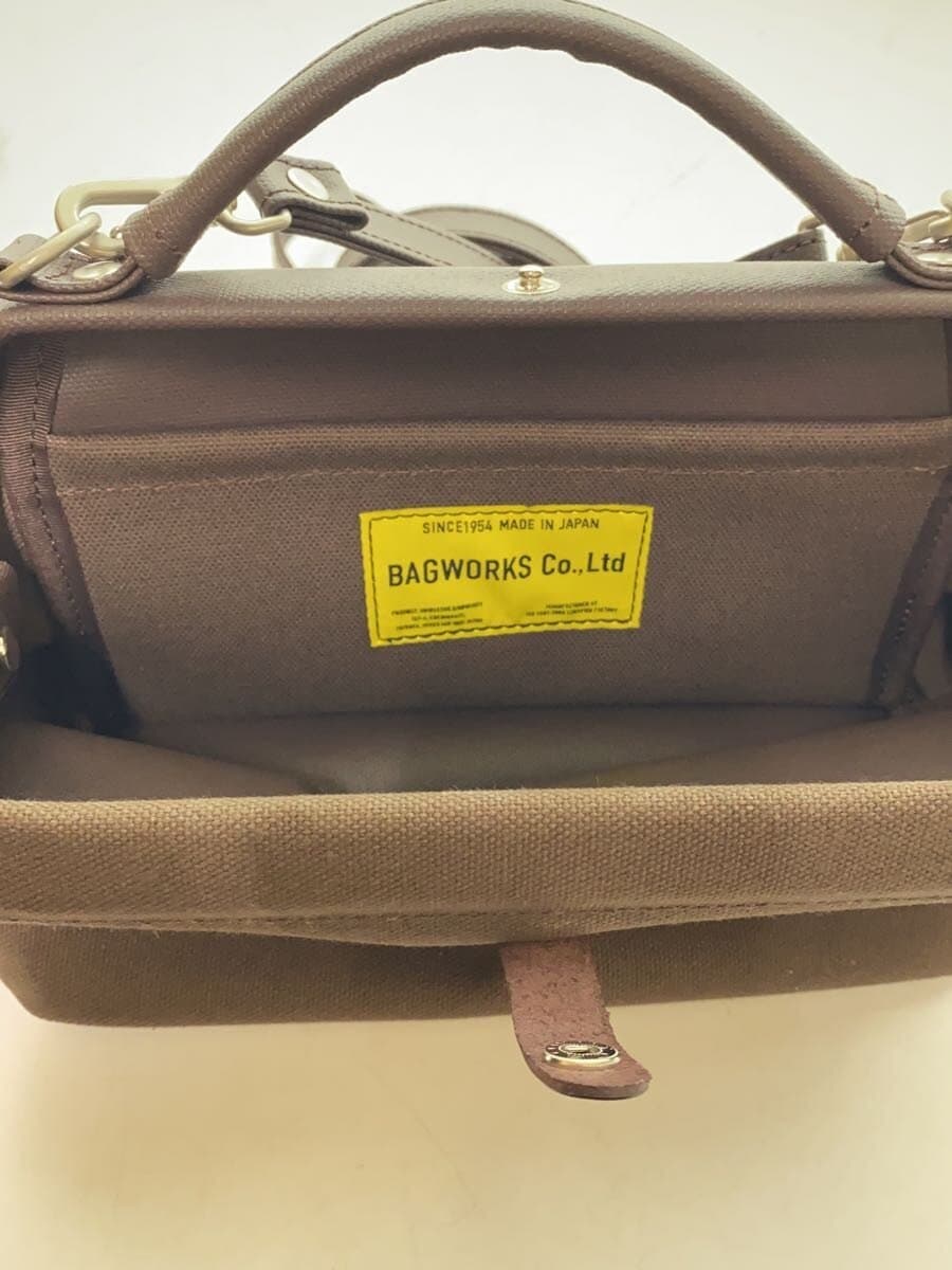 BAGWORKS Handbag Canvas BRW Solid 6