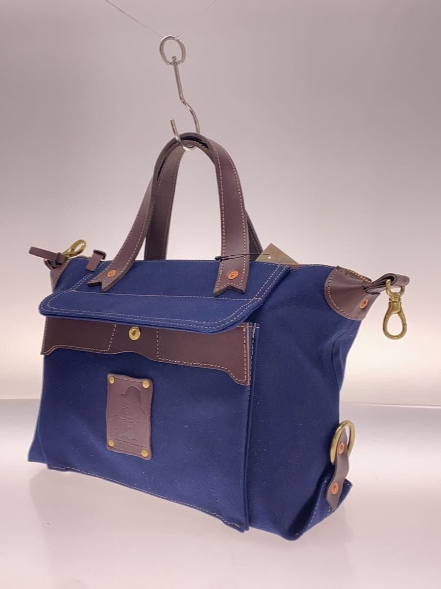 BEER BELLY Tote Bag Canvas NVY Shoulder Missing 2