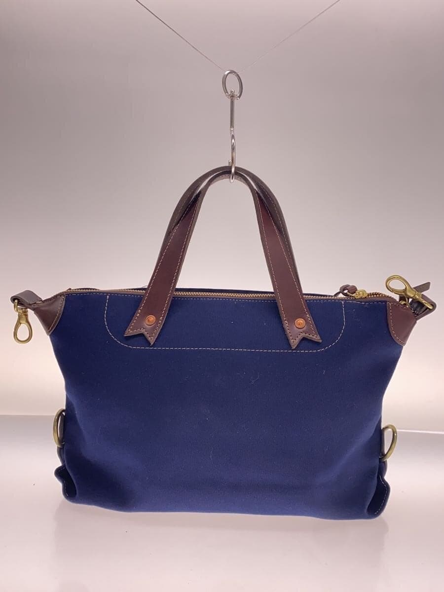 BEER BELLY Tote Bag Canvas NVY Shoulder Missing 3