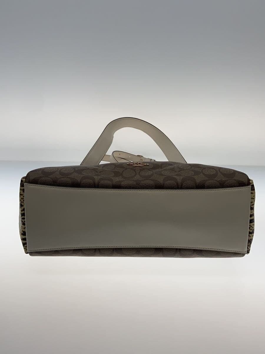 COACH signature pattern × Snake-embossed pattern shoulder bag -- F68093 4