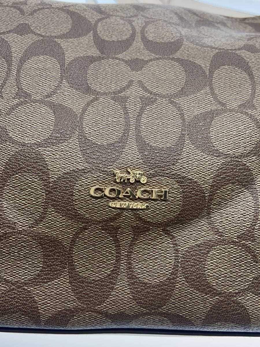 COACH signature pattern × Snake-embossed pattern shoulder bag -- F68093 5