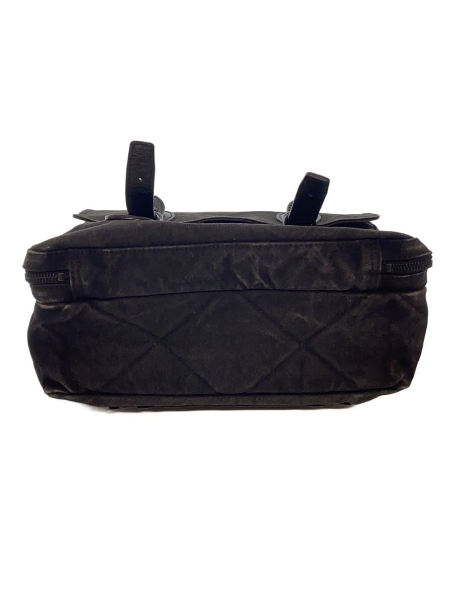 SILVER LAKE CLUB Shoulder Bag Canvas BLK Solid 234103 4