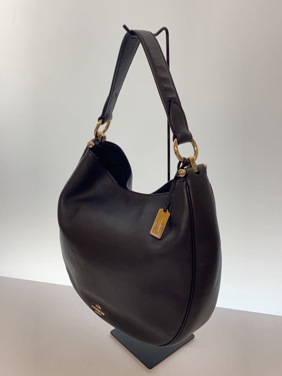 COACH Tote Bag Leather NVY Solid 2