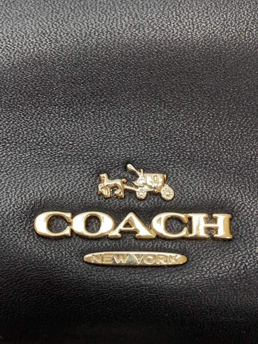 COACH Tote Bag Leather NVY Solid 5