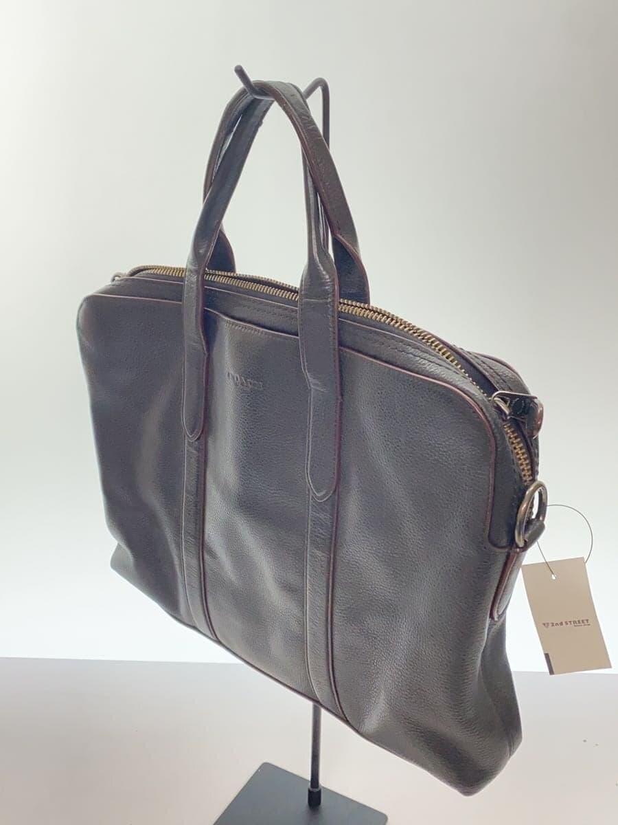 COACH Tote Bag Leather Black Solid Color 79554 2