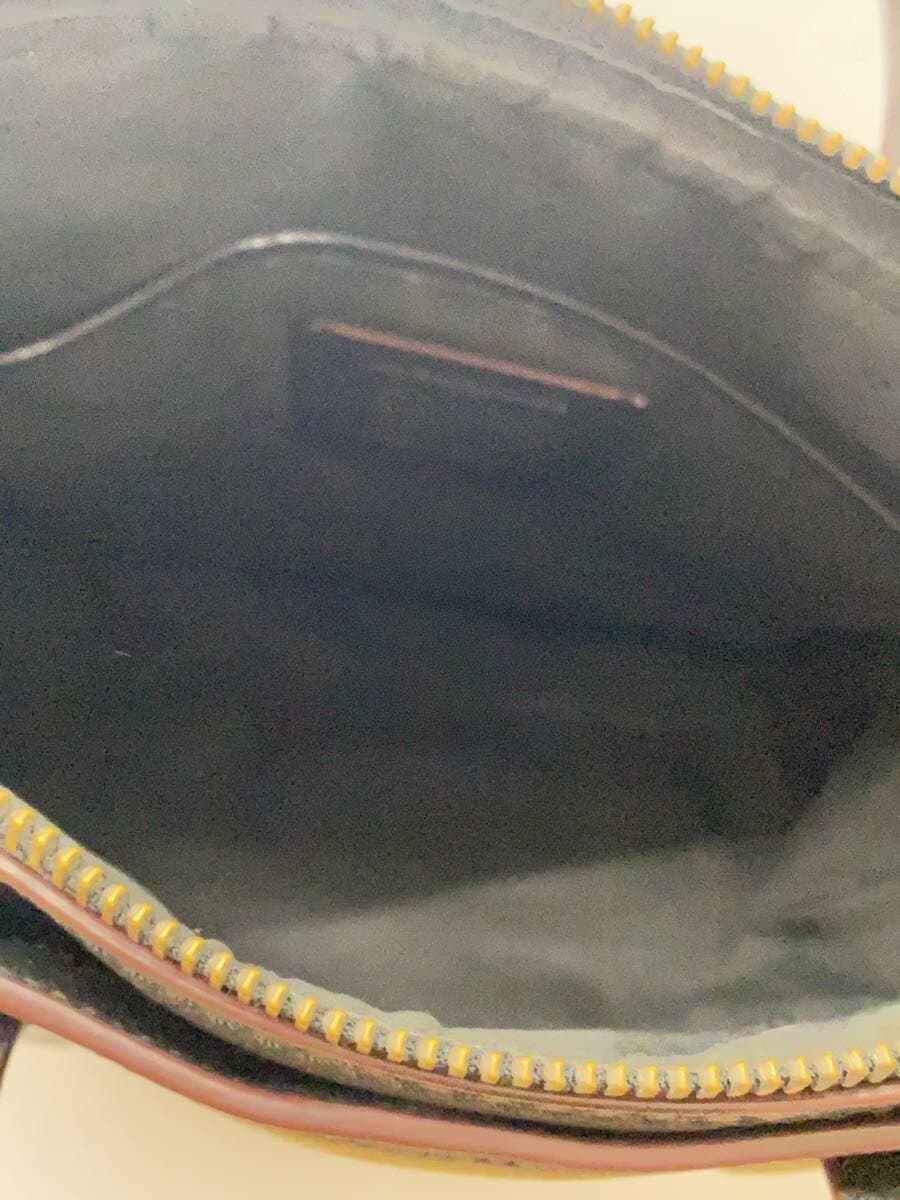 COACH Tote Bag Leather Black Solid Color 79554 6