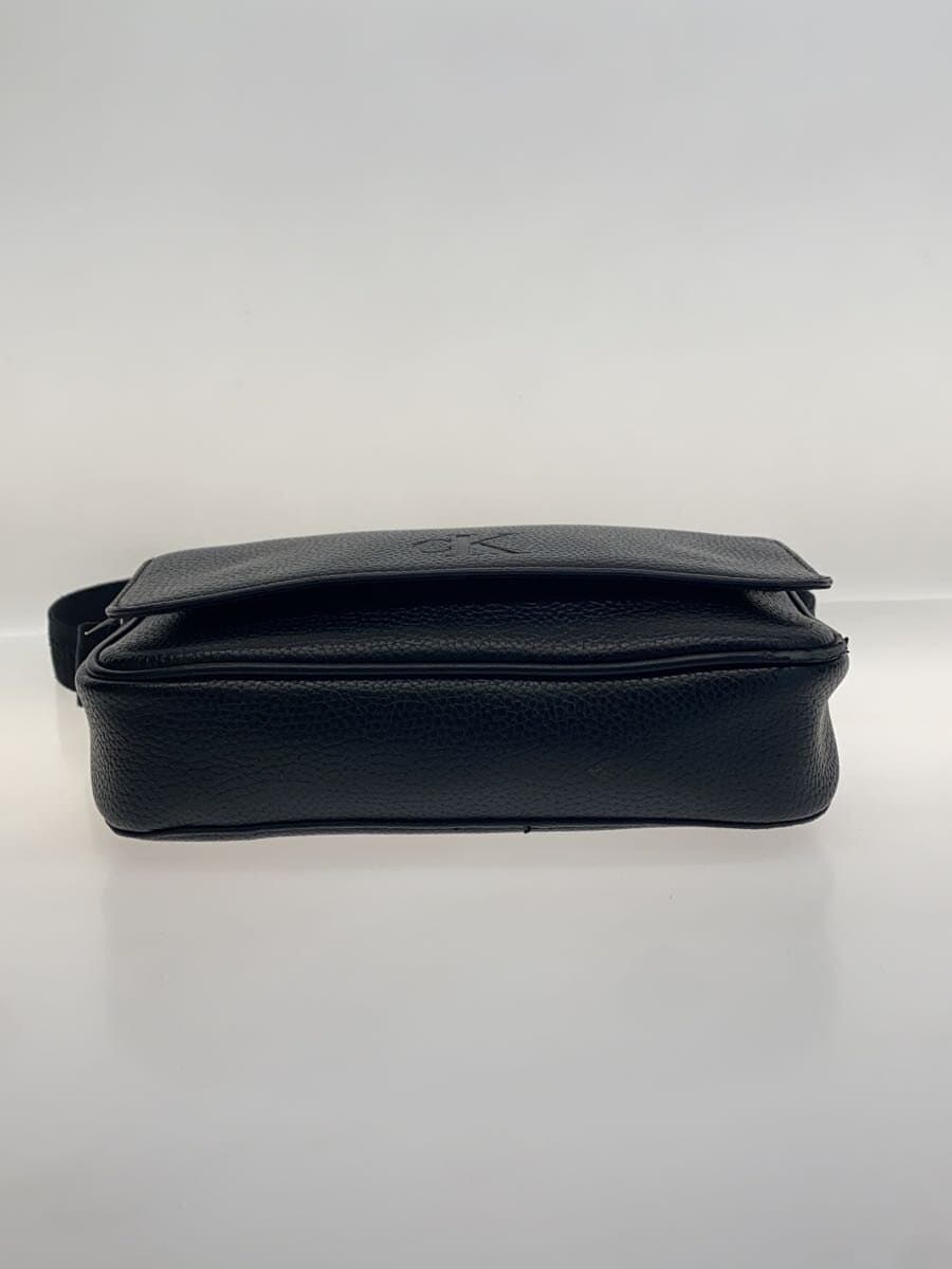 Calvin Klein Shoulder Bag Leather BLK Solid 4