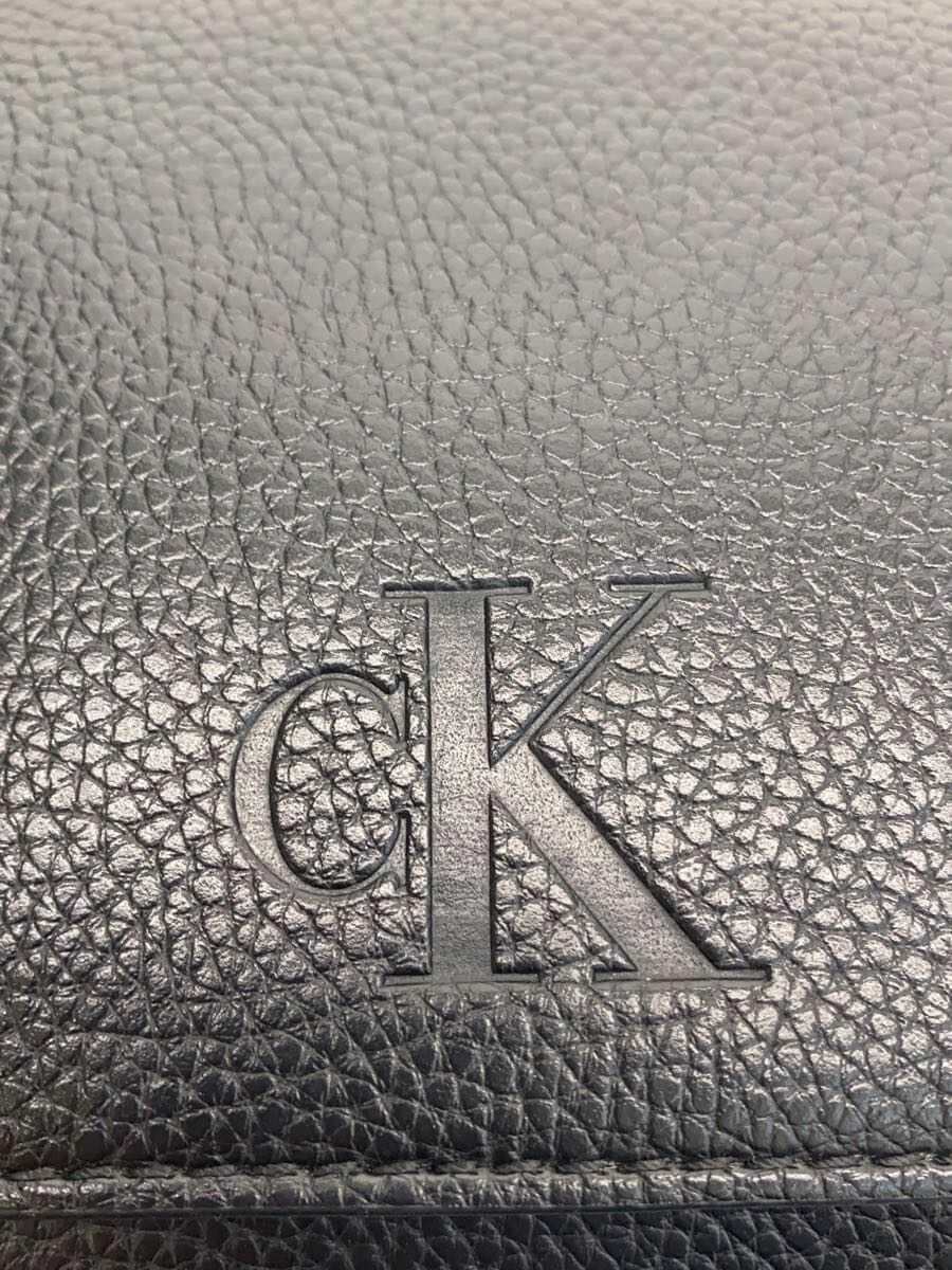 Calvin Klein Shoulder Bag Leather BLK Solid 5
