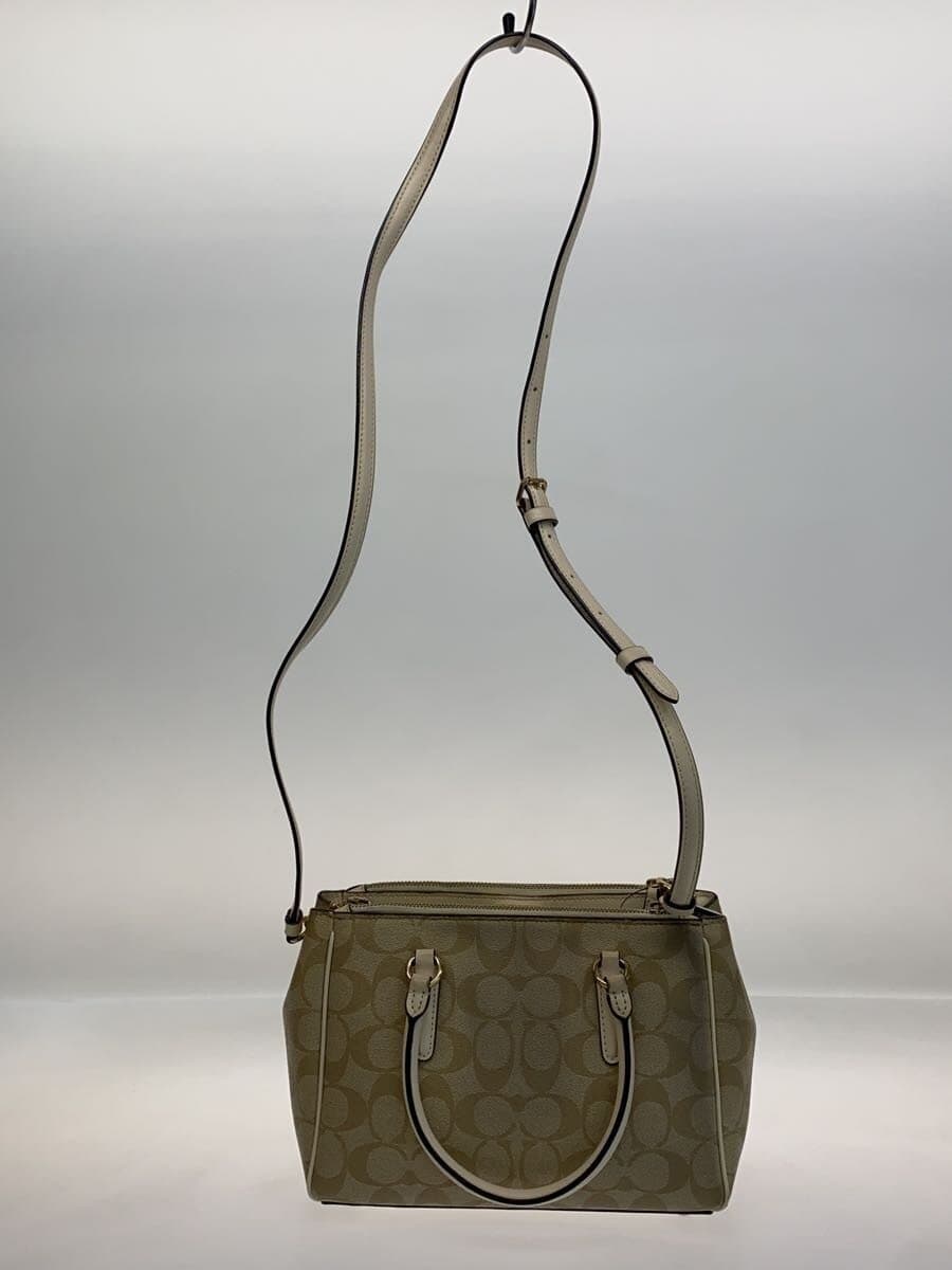 COACH Handbag Leather BEG Logo Paint Peeling 3