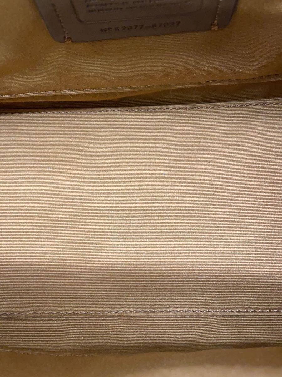COACH Handbag Leather BEG Logo Paint Peeling 6