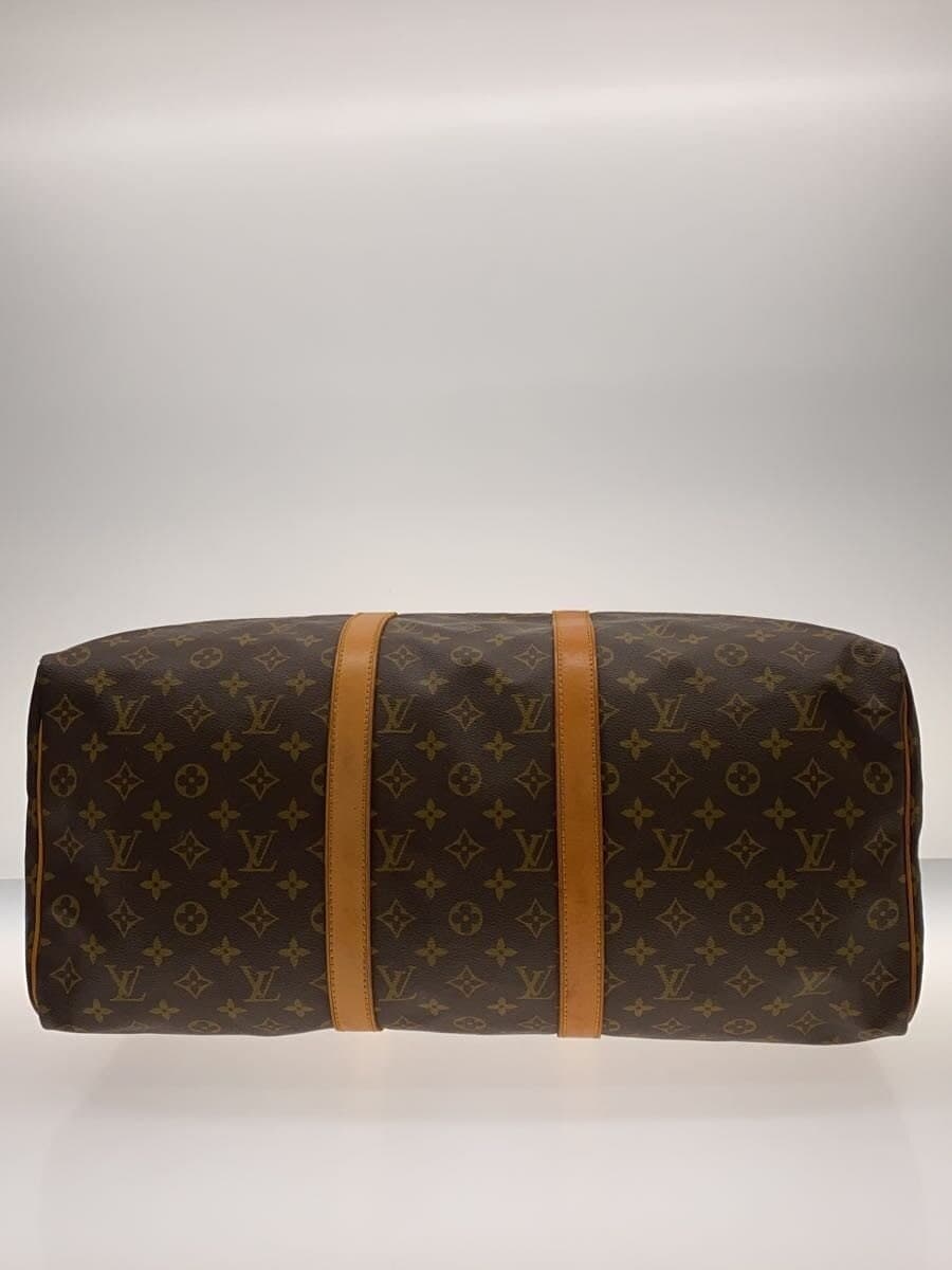 LOUIS VUITTON Keepall Bandouliere 50_Monogram Canvas PVC BRW Brown 4