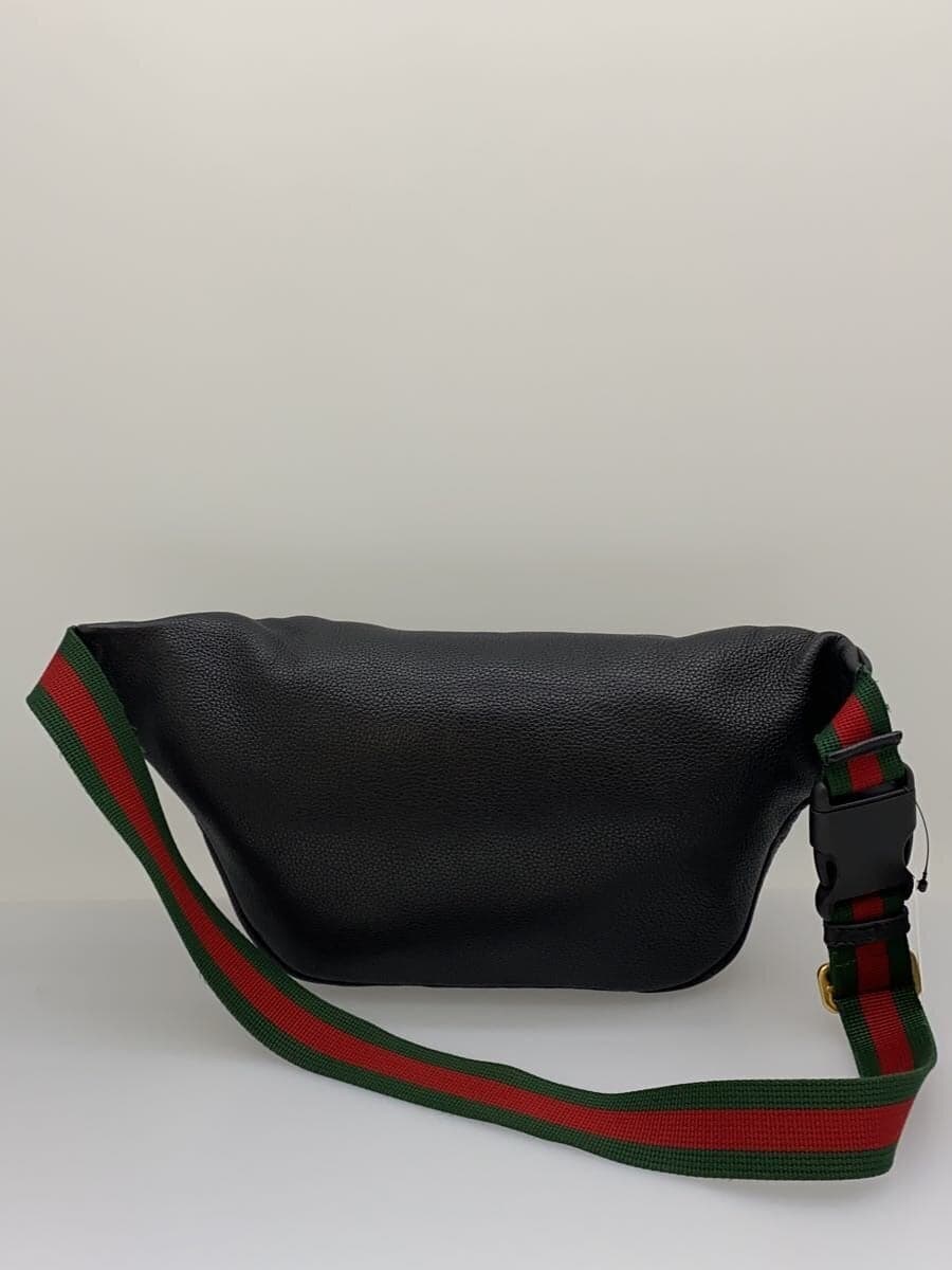 GUCCI Waist Bag Leather Black 493869 525040 3