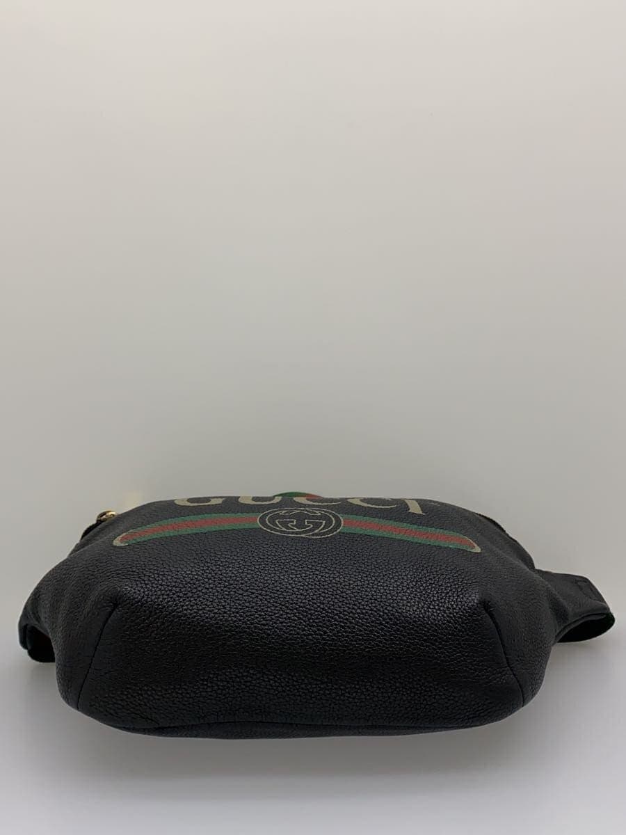 GUCCI Waist Bag Leather Black 493869 525040 4