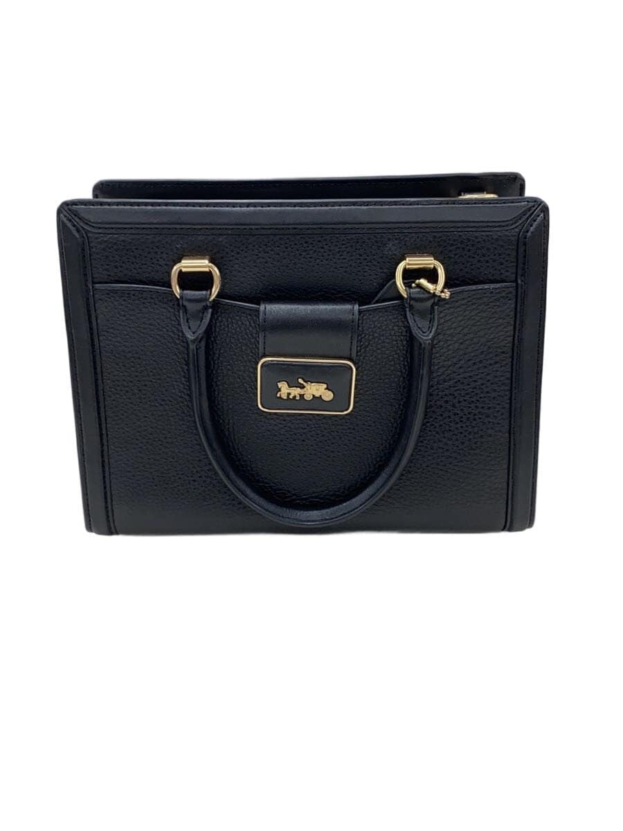 COACH Shoulder Bag Leather BLK F2281