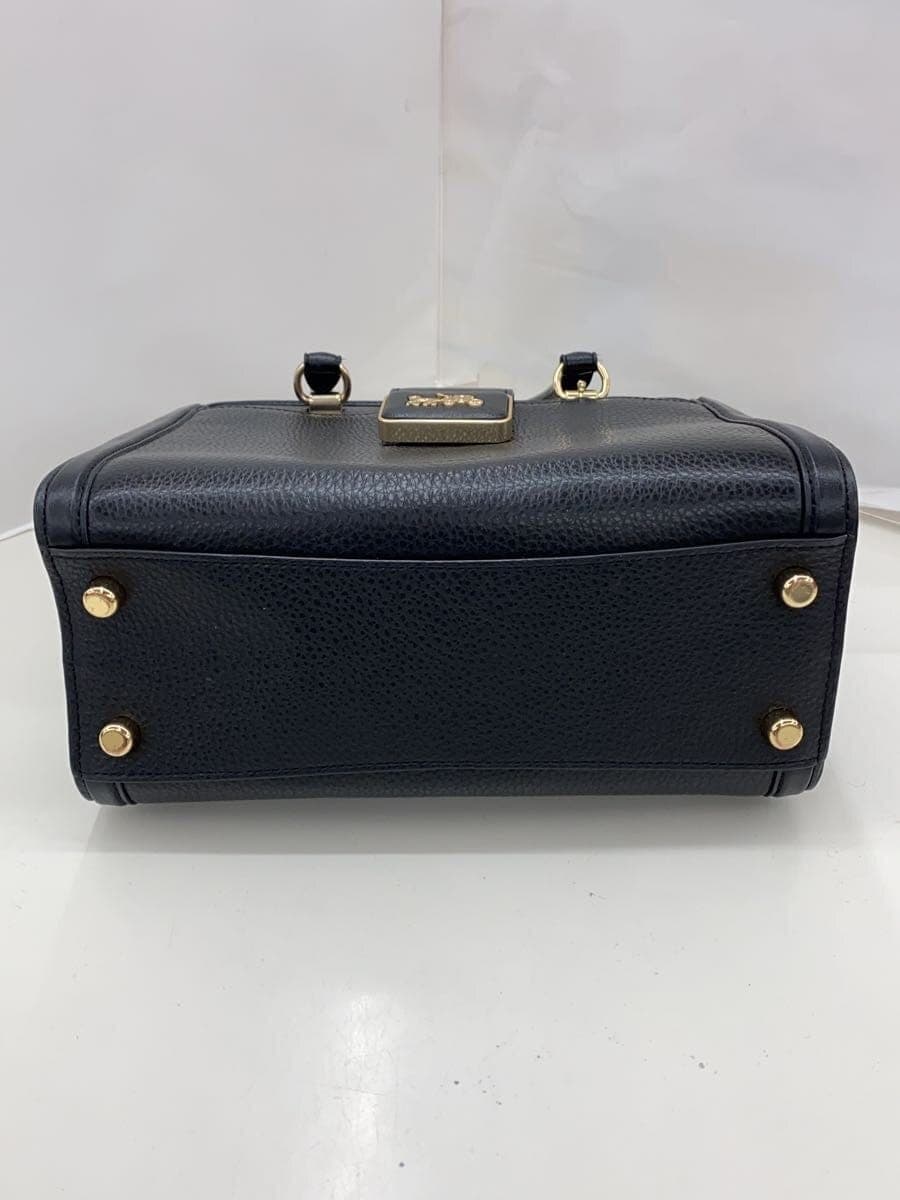 COACH Shoulder Bag Leather BLK F2281 4