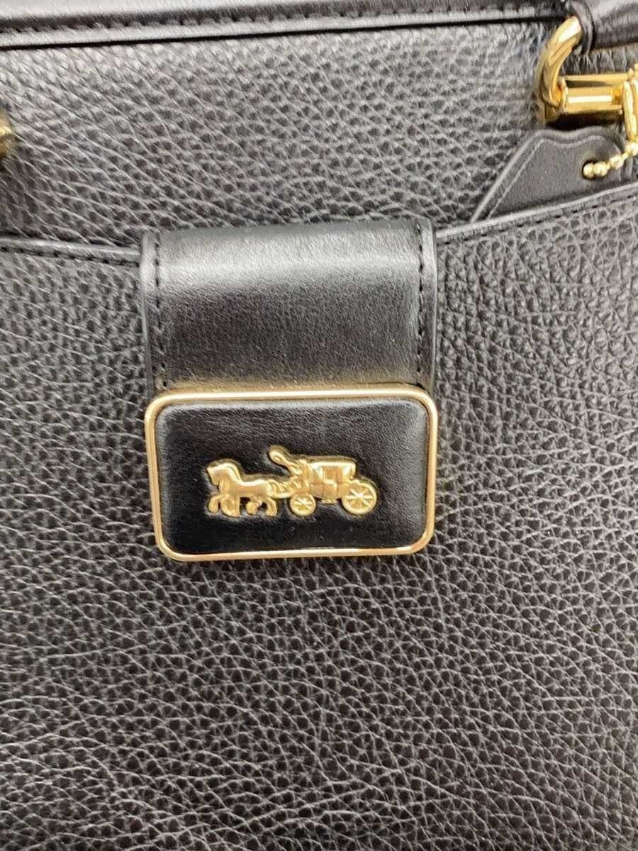 COACH Shoulder Bag Leather BLK F2281 5
