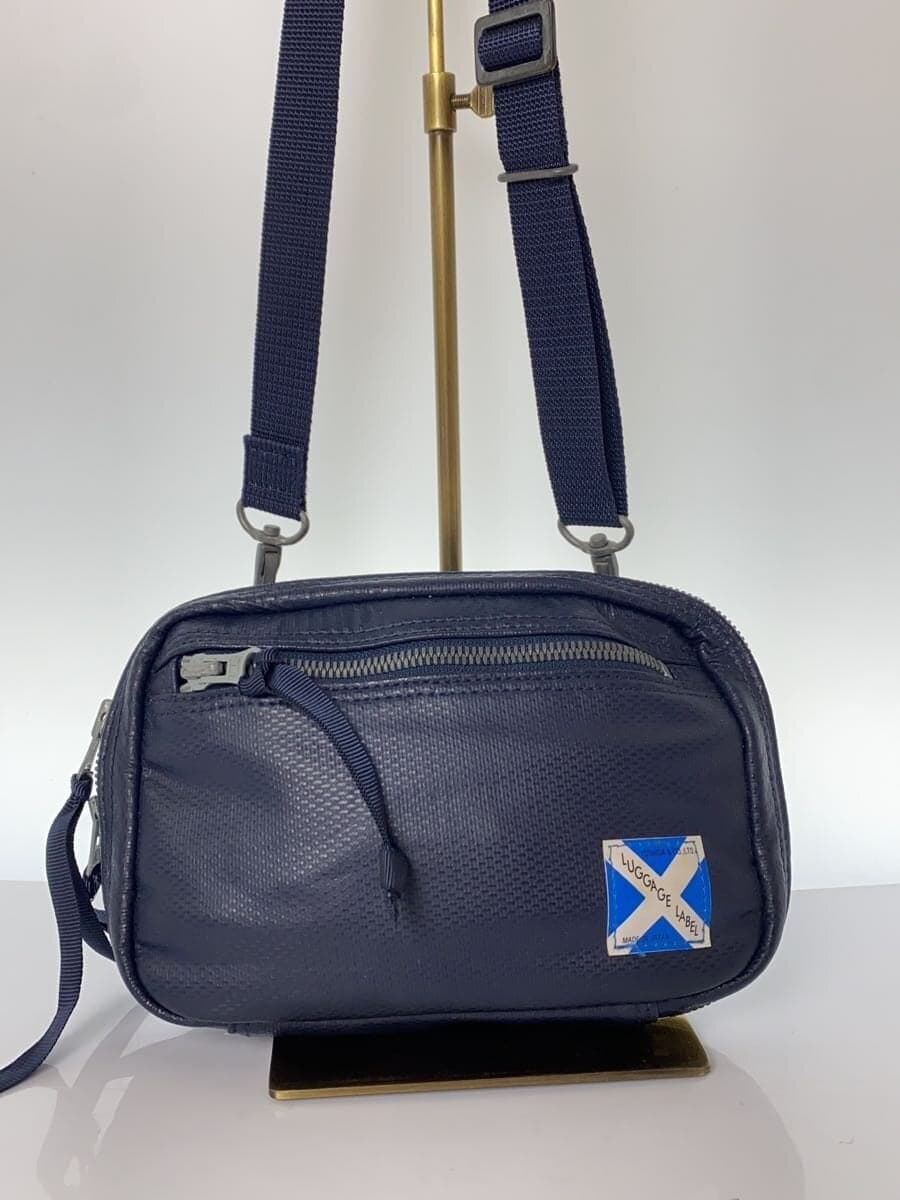 LUGGAGE LABEL Shoulder Bag Leather NVY