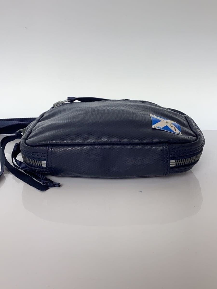 LUGGAGE LABEL Shoulder Bag Leather NVY 4