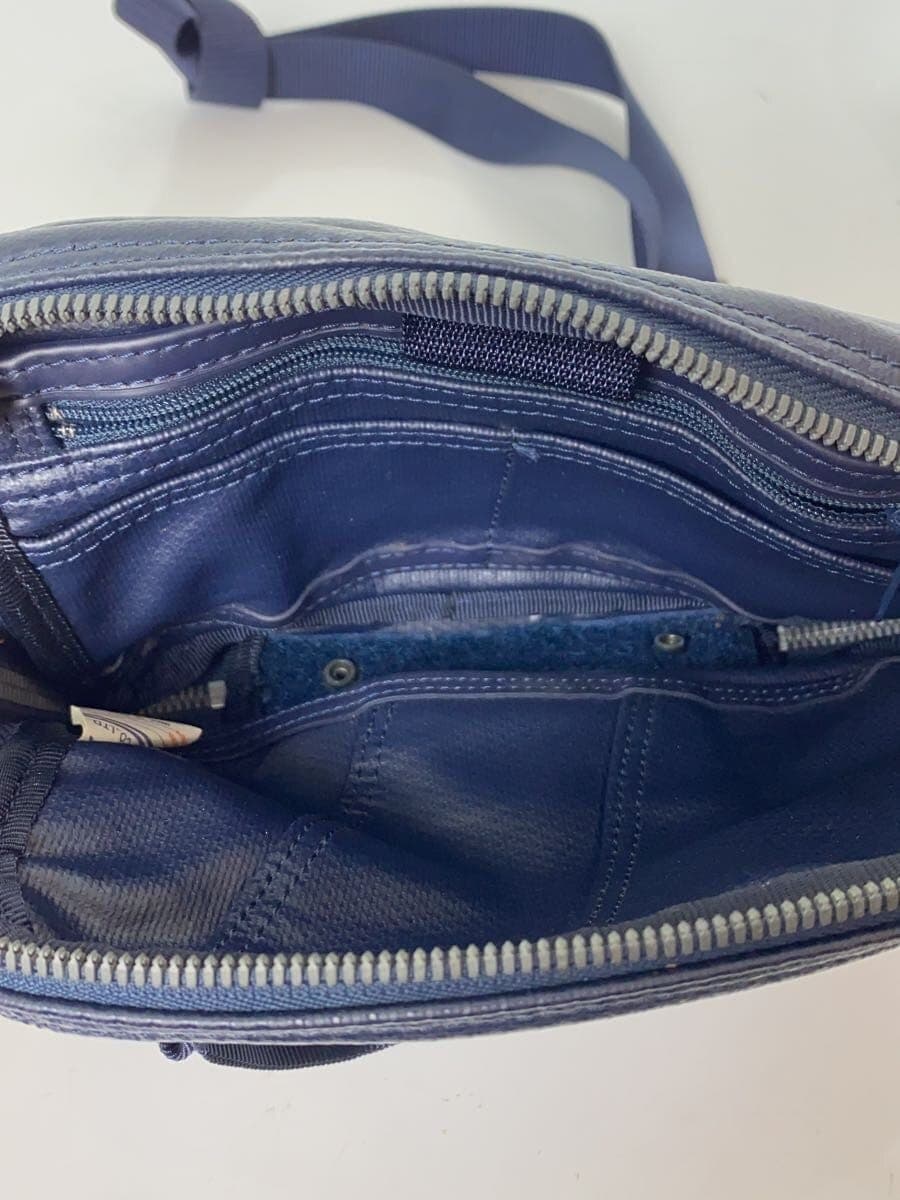 LUGGAGE LABEL Shoulder Bag Leather NVY 6