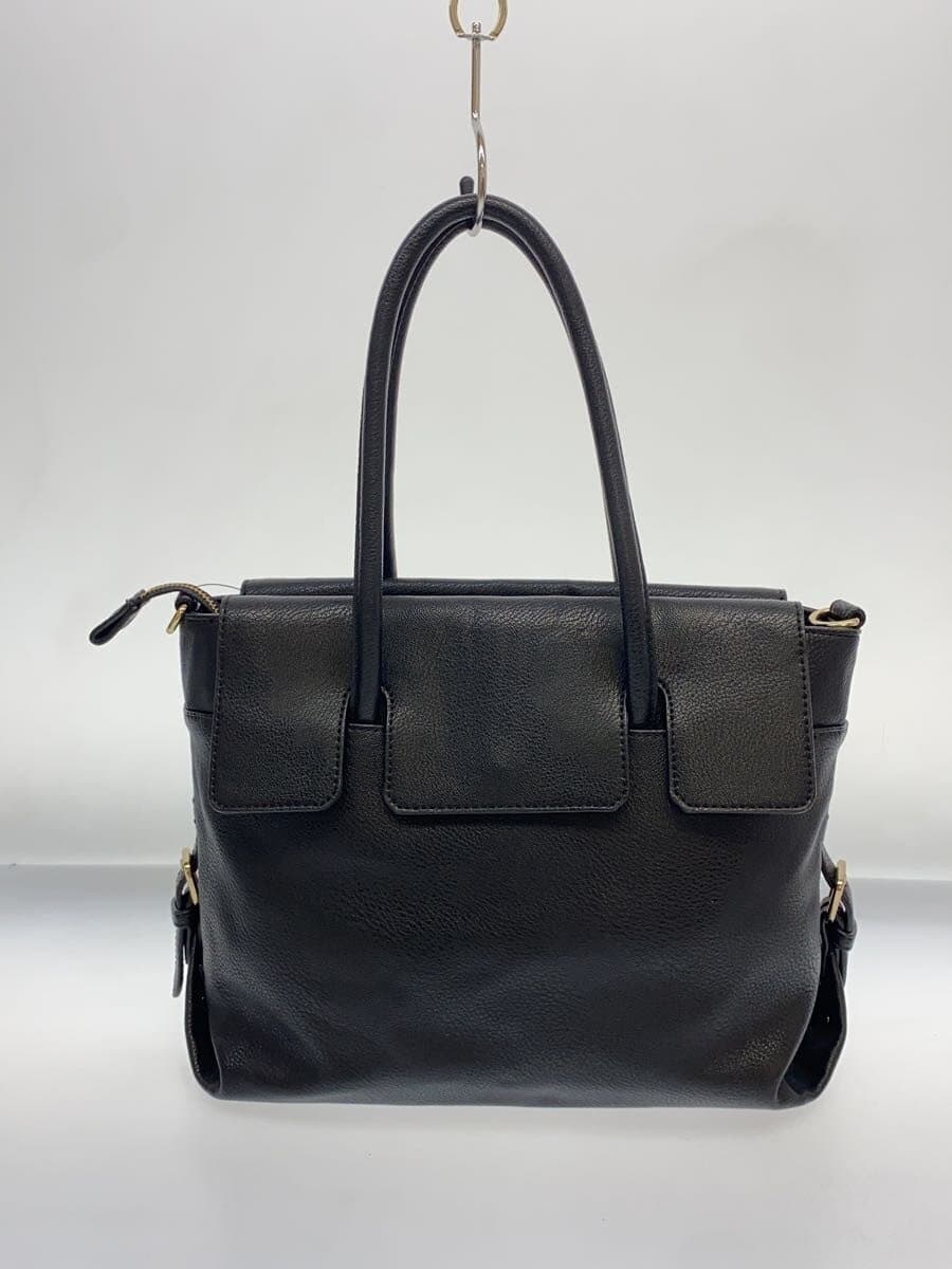 Other Brand vingt-trois arrondissements Tote Bag Faux Leather BLK 3