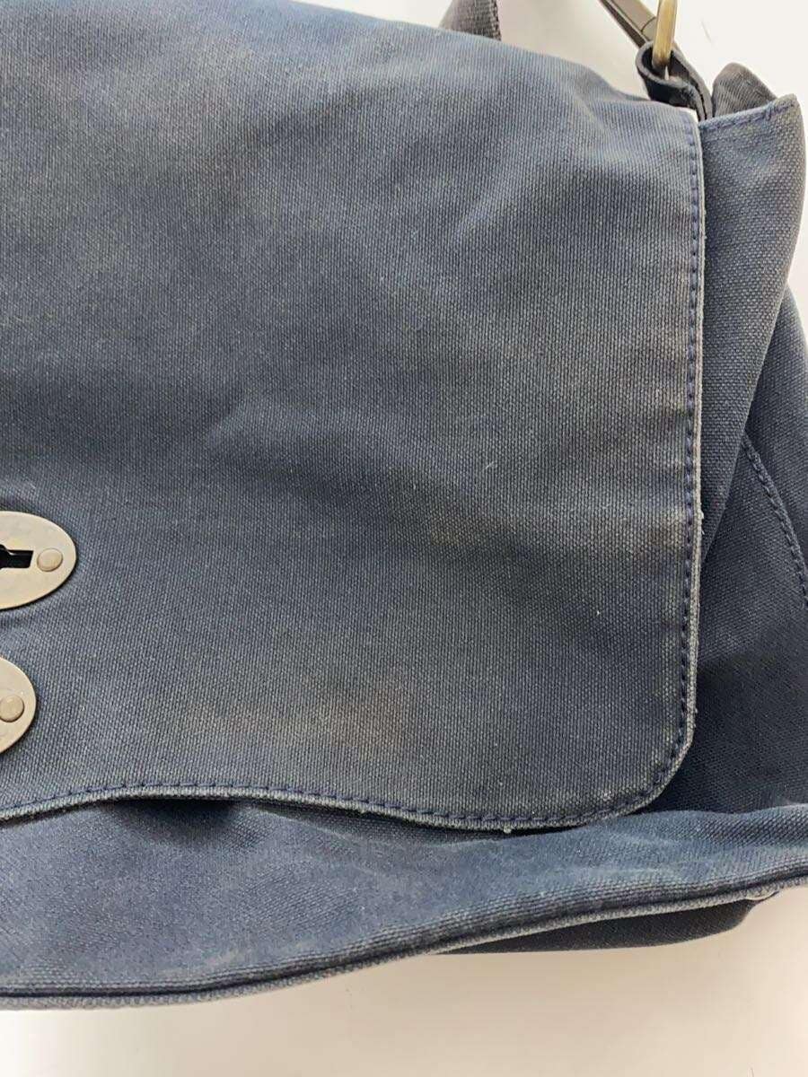 ZANELLATO Shoulder Bag Canvas NVY 7