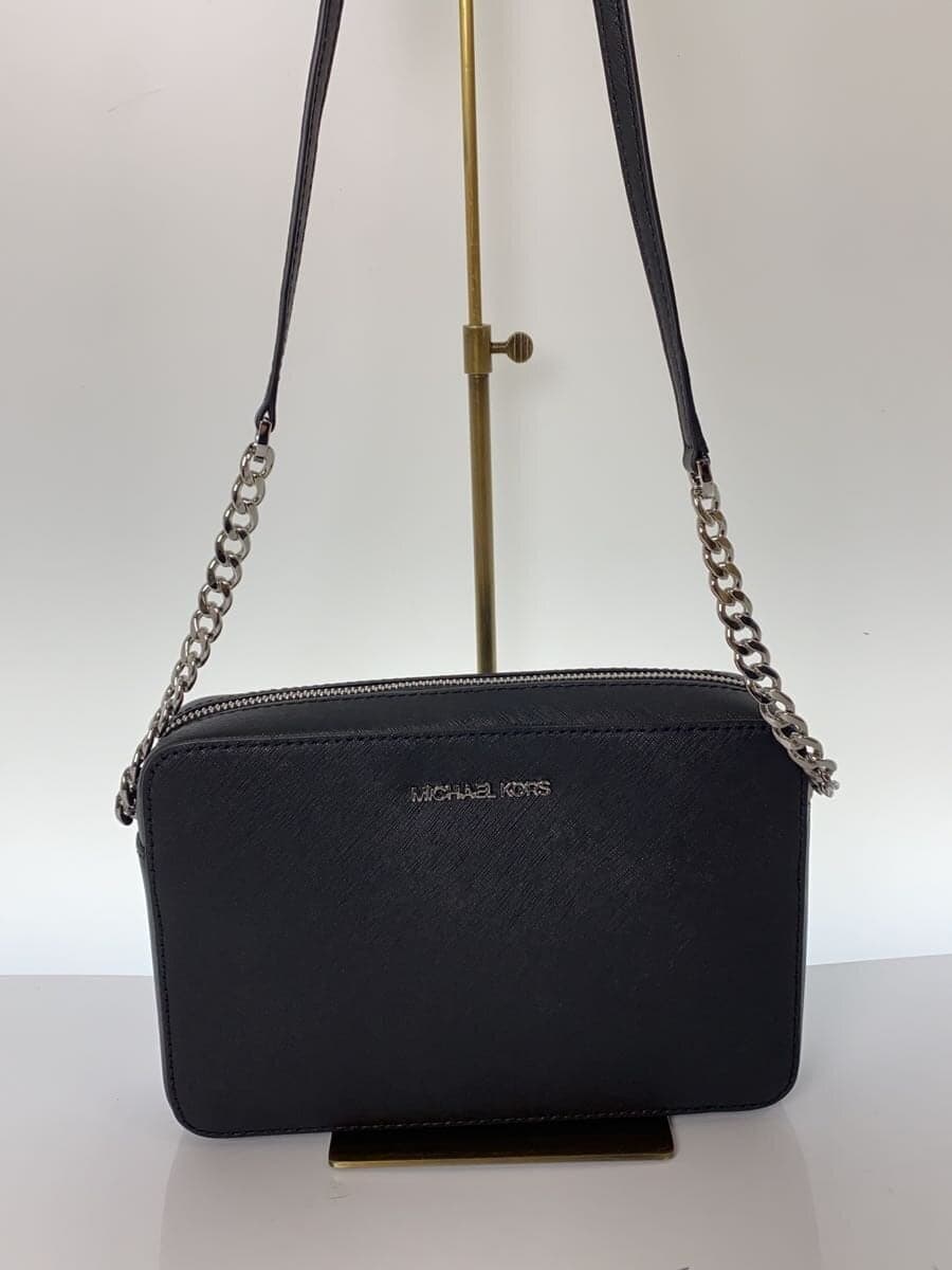 MICHAEL KORS Shoulder Bag Leather BLK Solid IM-2206