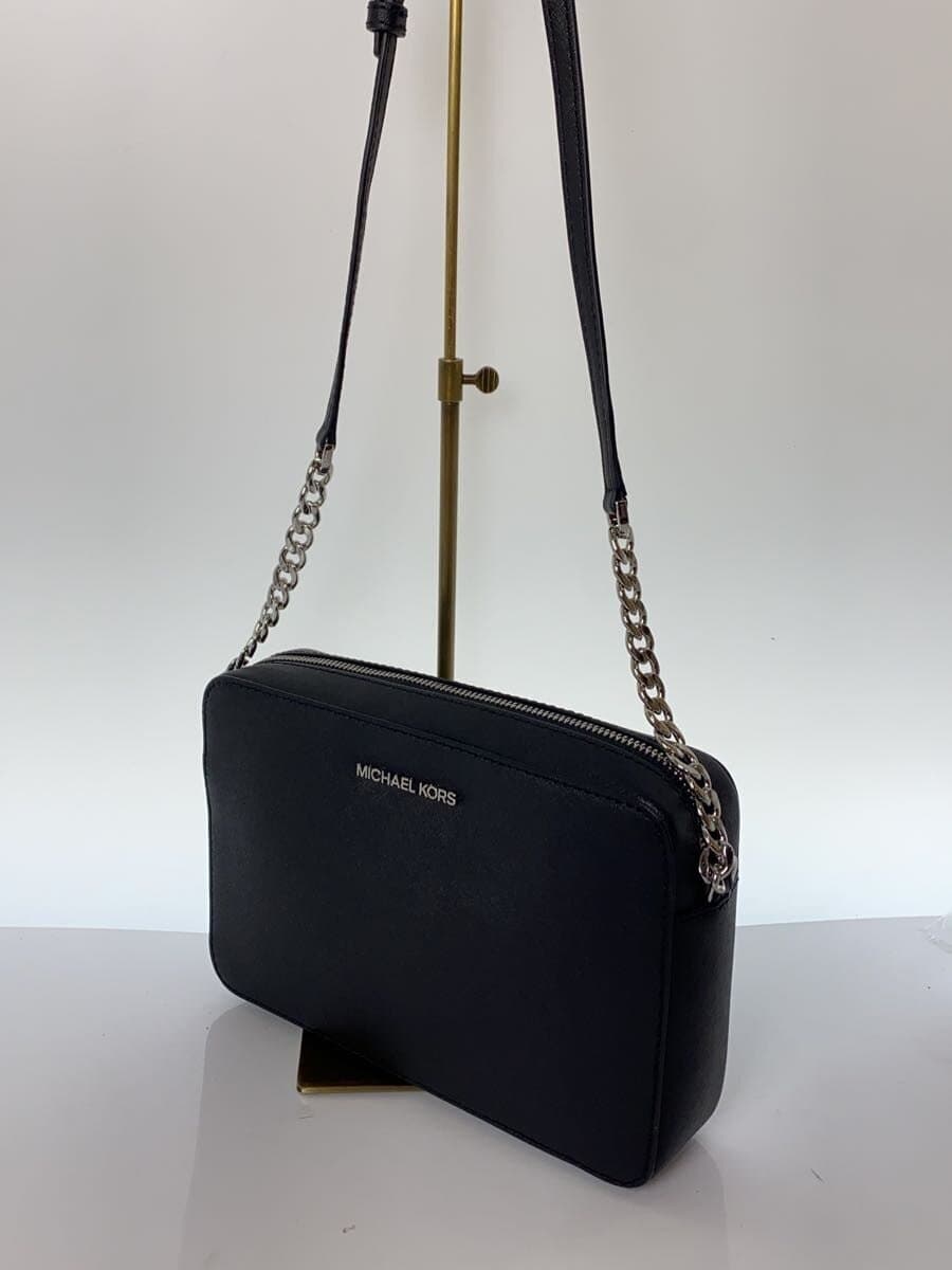 MICHAEL KORS Shoulder Bag Leather BLK Solid IM-2206 2